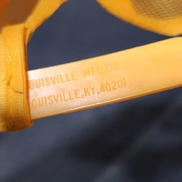 Vintage Napa Full Mesh Trucker Hat Cap Snap Back Yellow Blue Louisville Mfg. USA - Picture 9 of 10